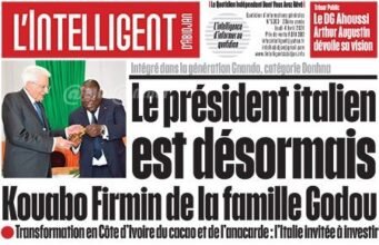 Titrologie de L’intelligent d’Abidjan N°5303 du jeudi 4 avril 2024